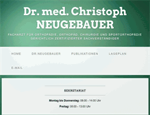 Tablet Screenshot of dr-neugebauer.at